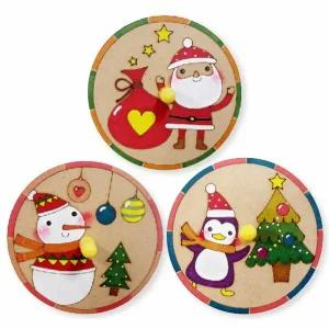 피오피스토리 크리스마스 산타 눈사람 펭귄 팽이 만들기