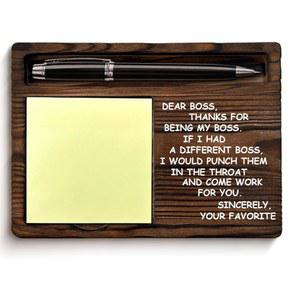남성을 위한 재미있는 상사 선물, 상사의 날 은퇴를 유머 사무실 장식을 최고의 스티커 메모 홀더