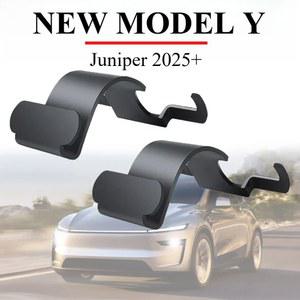 테슬라 호환 모델 Y 주니퍼 런치 리프레시 액세서리 2팩 트렁크 시트 헤드레스트 정리함 핸드백 가방 홀더용 카시트 후크
