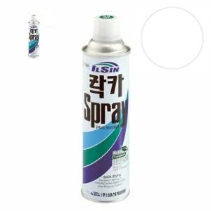 락카 스프레이 일신 420ml 무광백색 락카 스프레