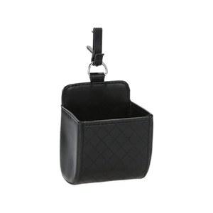 자동차 자동 공기 환기구 가죽 깔끔한 보관함 열쇠, 동전, 휴대폰 및 안경용 걸이형 가방 케이스 정리함. 범용 소형 차량