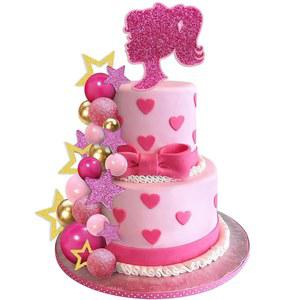 36 PCS 핫 핑크 소녀 케이크 토퍼 공 핑크와 골드 공과 케이크 장식 웨딩 소녀 생일을위한 반짝 이는