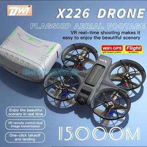 스타터 모터 X226 VR FPV 드론 4K HD 듀얼 카메라 항공기 브러시리스 모터 WIFI 2.4G/5G RC 쿼드콥터 광학