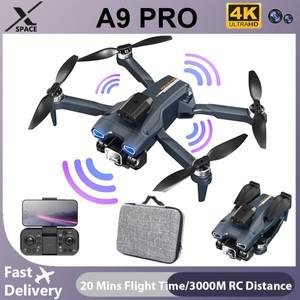 스타터 모터 접이식 장애물 회피 전문 RC 쿼드콥터  A9 PRO 4K 드론 5G 와이파이 FPV 8K HD 카메라 헬리콥