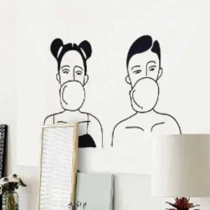 감성 디자인 현수막 분위기 연출 포스터 천가리개 풍선껌 M