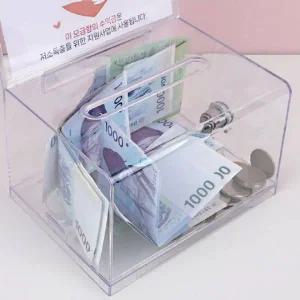 투명 서류함 응모권 보관 투표 영수증 명함 케이스