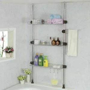 [골드스마일]욕실 정리 선반 3단 화장실 수납 공간 절약 정리함