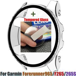 Garmin Foreruner965 시계 프레임 용 스마트 팔찌 유리 필름 커버 케이스 베젤 화면 보호기