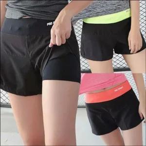 [라일리여성의류] Rly 스포츠 반바지 이너 속바지 두겹 헬스 요가 트레