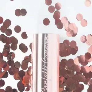 결혼식 축하 폭죽 메탈 로즈골드 실내 화환