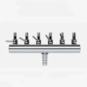 [골드스마일]에어 분배기 6구 기포기 부품 에어부품 기포 정리함