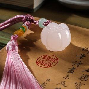 결제도장 핑크 옥 이름 도장 개인 돌 도장 원형 새겨진 서예 회화 개인 맞춤 선물 이름 우표