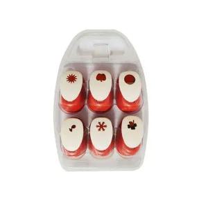 모양펀치세트 소형 6종 혼합 18mm 종이공예 펀칭기