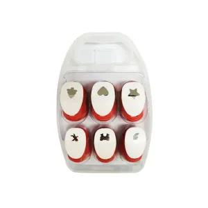 모양펀치세트 소형 6종 기본 18mm 종이공예 펀칭기