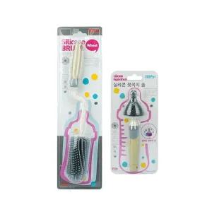 [골드스마일]브러쉬 젓병솔 세트 회전솔 실리콘 세척솔 솔 젖병세