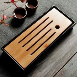 다기 받침 접시 블랙