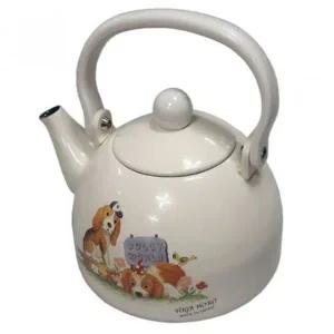 [골드스마일]법랑 티포트 차주전자 강아지 모양 차 끓이는 주전자