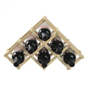 [골드스마일]우드 접이식 와인 스탠드 나무 포도주 거치대 선반랙