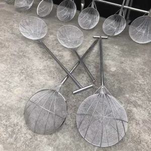 수조 뜰채 대형 업소용 스텐 튀김거름망 손잡이 선별 식당