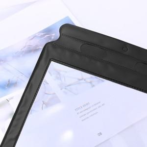 두손잡이 A4 풀 페이지 확대경 검정색 3배 프레넬 렌즈 대형 시트 읽기 작은 글씨