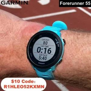 가민피닉스 가민 포어러너 55 GPS 러닝 스마트워치 14일 배터리 건강 웰니스 모니터링 일일 운동