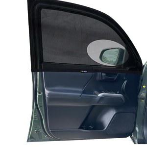 토요타 타코마와 호환되는 에코노어 자동차 전면 유리창 햇빛 가리개 | 2팩 통기성 슈퍼 스트레치 메시 열 차단 자외선 창문 스크린 커버 모기장 커튼