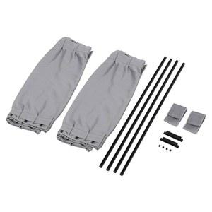 대부분의 자동차 SUV(그레이)에 적합한 2pcs 사이드 윈도우 선쉐이드 커튼 조절 가능한 드레이프 바이저 밸런스 VIP