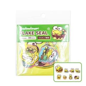 캐릭터 산리오 후레이크 씰 스티커(케로케로케로피) G