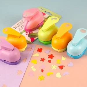 하트모양만들기 모양 커팅기 펀치 5가지 소형 다이어리꾸미기 눈 하트 색종이꾸미기 꽃