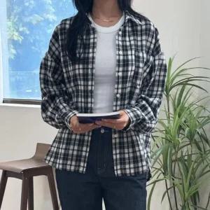 빅사이즈 511 클래식체크오버남방 DYPV681