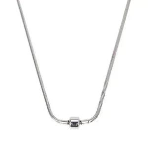 [골드스마일]줄 패션 목걸이 여자 스콰즈 커플 SIDA132 써지컬스틸