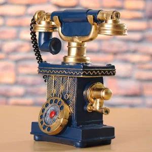 유럽풍 레트로 전화기 저금통 엔틱 인테리어 촬영소품 저금통