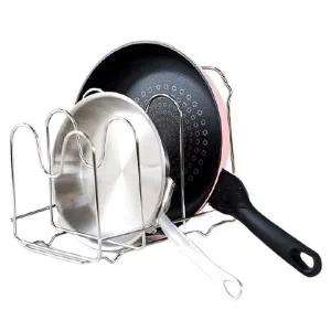 [골드스마일]정리대 팬 후라이팬 메탈와이어 거치대 프라이팬정리