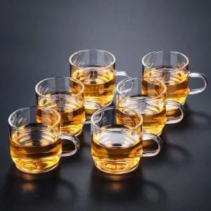 [골드스마일]더퓨어 내열유리 찻잔 6p세트 투명 홍차잔