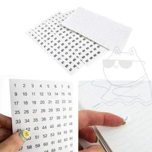 번호 숫자 스티커 번호 넘버 원형 다꾸 놀이