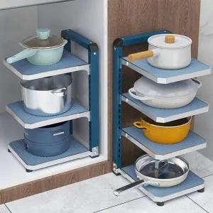 [골드스마일]싱크대 냄비 거치대 주방용 수납 트레이 선반 후라이팬 정리대