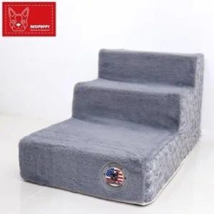 [셀러허브 스포츠레저]댕댕이 침대설치 관절보호 넓은폭 3단 펫계단 U117742