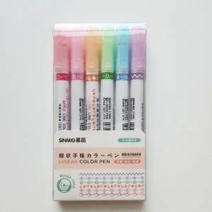 학생펜 다꾸펜 다이어리펜 꾸밈펜 6종 선물트리