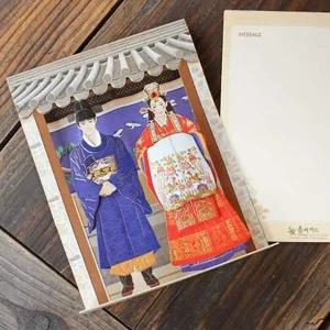 명절 전통 혼례 입체 팝업카드 2P 설날 추석 연하장 명절카드