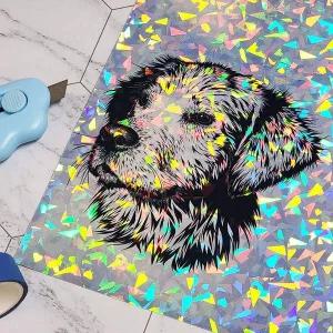 다이아몬드 패턴 접착 인쇄 용지 인쇄스티커