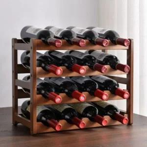 [셀러에이드]베네토 원목 와인랙 16구 대나무 와인병 보관 거치대