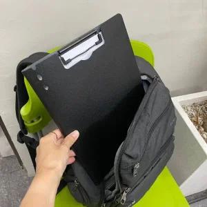 결재판 덮개형 세로 클립보드 서류판 A4 블랙