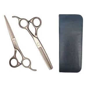 강아지 미용 가위 컬러 숱가위 로즈골드 케이스 포함