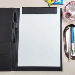 메뉴판 가죽 결재판 메뉴판 예쁜결 서류철 양면 클립보드 인