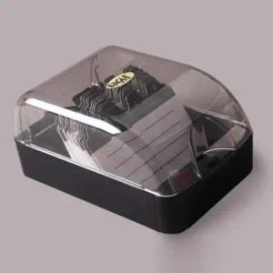 명함정리함 버튼형인덱스명함박스(350장)(블랙)명함정리