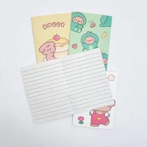 캐릭터 미니 수첩 4종 세트 캐릭터 귀여운노트 컬러 연습장