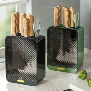 [콩심팥심]칼꽂이 블럭 보관함 거치대 수납 걸이 주방칼집 주방