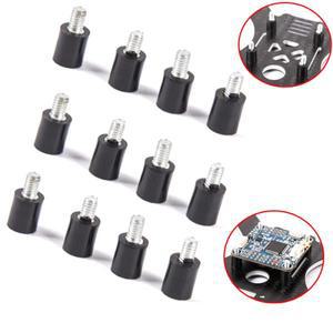 12Pcs M3 비행 컨트롤러 Naze32 CC3D F3 F4 RC Quadcopter 용 방진 스탠드 오프 고정 나사 댐퍼 장착 하드