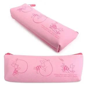 금홍팬시 푸우 캐릭터 핑크 삼각 필통 학교 필기구 수납함