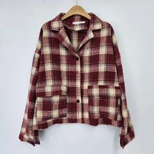 [하프클럽/셀러허브_여성트랜드패션]빅사이즈 511 윈터카라남방포켓자켓 DNR